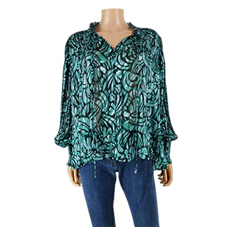 Blouse multicolore imprimé - Femme - Suncoo - Taille 3 Très bon état -  reconditionné disponible sur Label Emmaüs